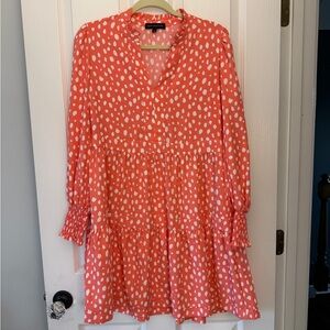 Gibsonlook Long Sleeve Decked Put Day Dress size XS EUC